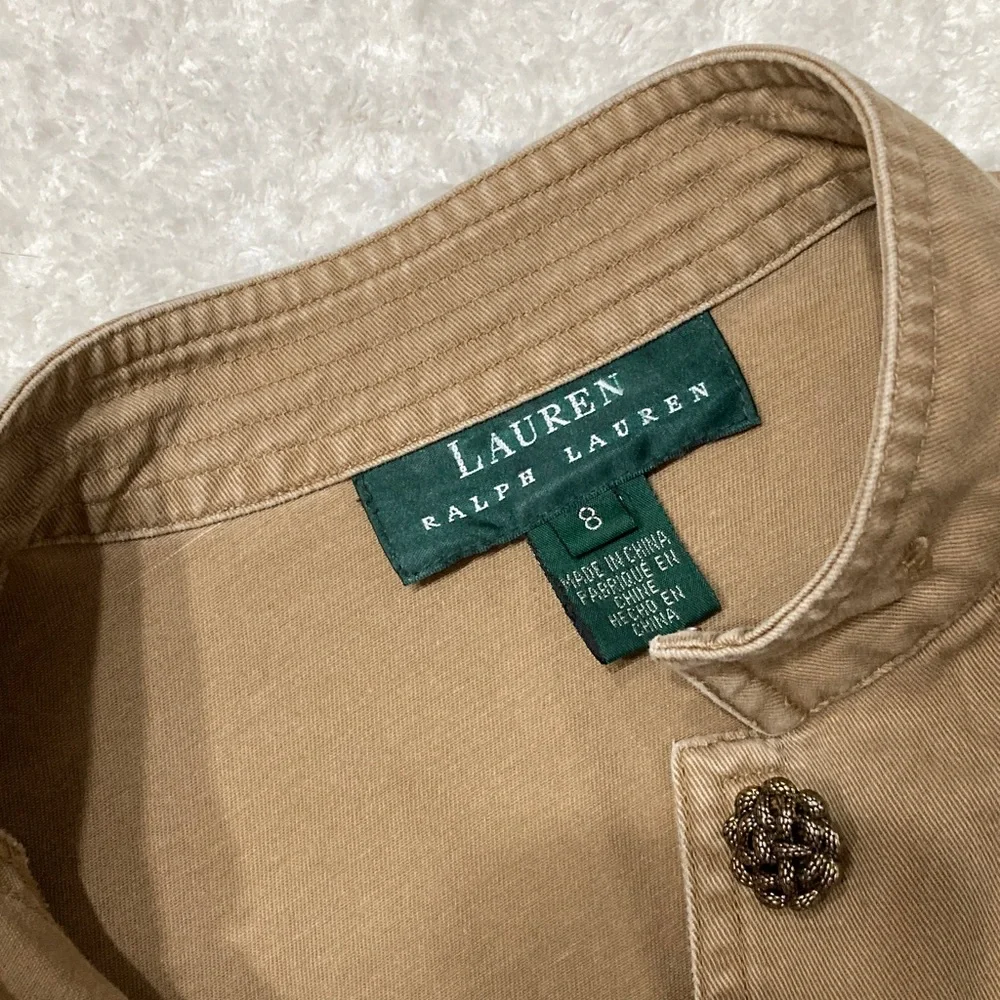 Ralph Lauren Tan Military Style Jacket - Picture 7 of 10